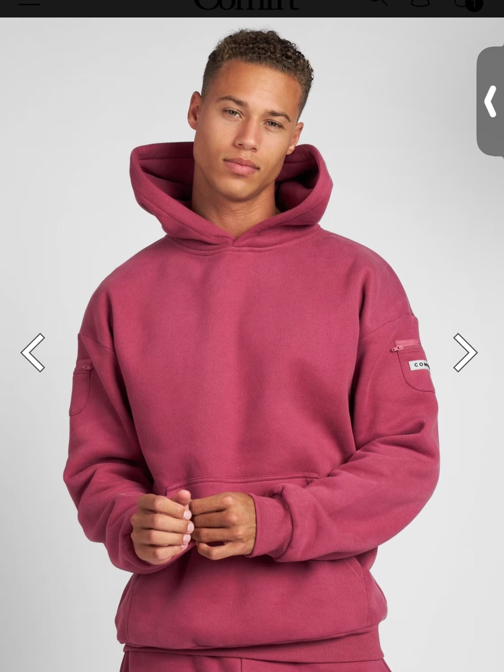 Oversized travel set in Berry Comfrt XL